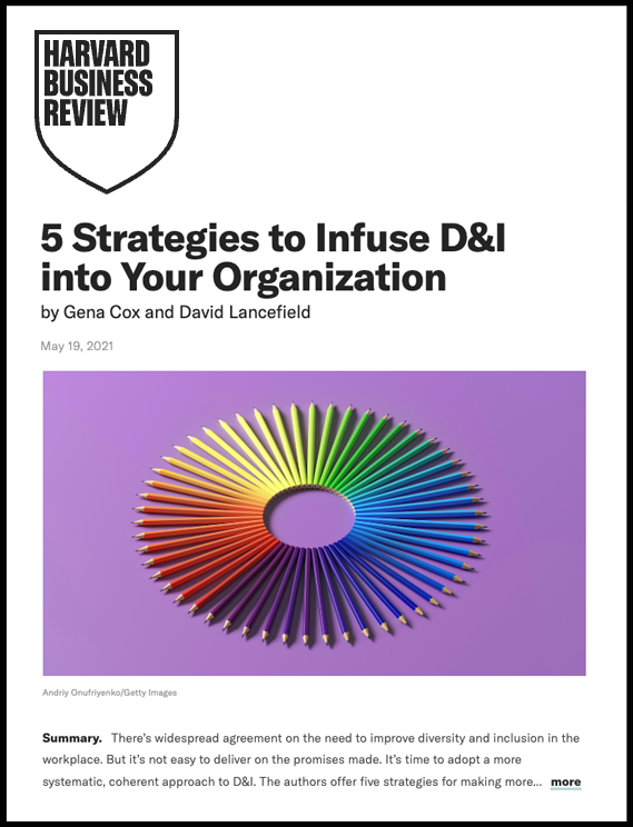 5 Strategies to Infuse D&I into Your Organization